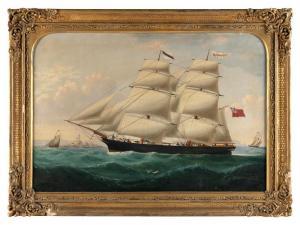 YORKE William Gay,British brig Queen of the Fleet outward bound off ,1868,Eldred's 2023-03-01