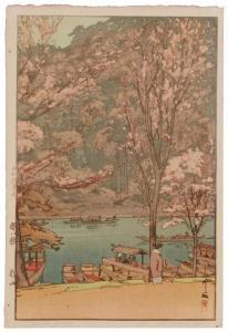 YOSHIDA Hiroshi 1876-1950,"Arashiyama" from the series "Eight Scenes of,1925,John Moran Auctioneers 2024-04-09