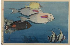 YOSHIDA Hiroshi 1876-1950,Fishes of Honolulu,1925,Bonhams GB 2012-03-20