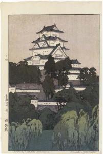 YOSHIDA Hiroshi 1876-1950,Himeji-jo/Himeji Castle-Morning,Christie's GB 2004-03-23