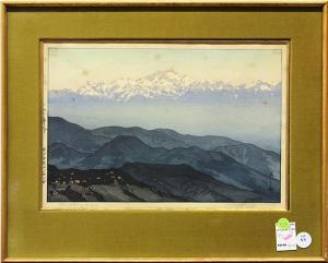 YOSHIDA Hiroshi 1876-1950,````````Kanchenjunga in the Morning```````` fr,1931,Clars Auction Gallery 2013-02-16