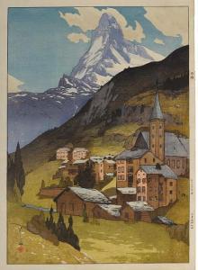 YOSHIDA Hiroshi 1876-1950,Matterhorn,1925,Bonhams GB 2012-03-20