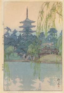 YOSHIDA Hiroshi 1876-1950,Sarusawa Pond,Hindman US 2016-09-26