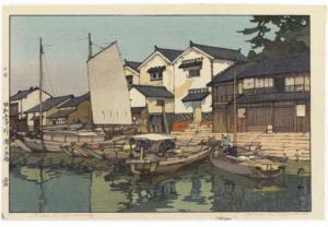YOSHIDA Hiroshi 1876-1950,Setonaikai Kura/Kura in Tomonoura,1930,Christie's GB 2004-03-23