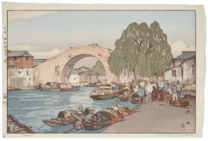 YOSHIDA Hiroshi 1876-1950,Soshu (Suzhou),Christie's GB 2024-03-28