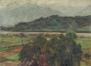 YOSHIDA Kenji 1924-2009,Landscape,Mainichi Auction JP 2023-08-03