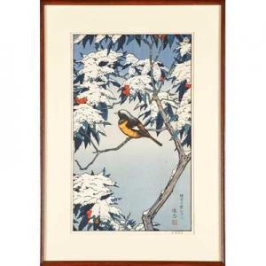 YOSHIDA Toshi 1911-1995,Birds of the Seasons,Rago Arts and Auction Center US 2016-04-14