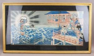 YOSHITORA Utagawa 1830-1880,Ukiyo-e style composition,1864,888auctions CA 2024-02-22