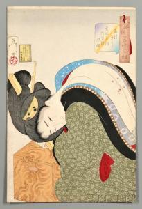 YOSHITOSHI Tsukioka Kinzaburo 1839-1892,Hot: the Appearance of a Wealthy Housewife in ,1888,Skinner 2016-09-16