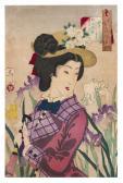 YOSHITOSHI/YOSHIIKU 1800-1800,Woman Strolling,Eldred's US 2019-08-20