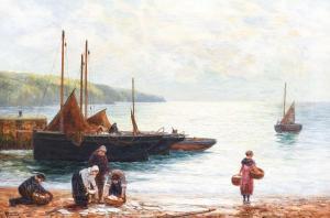 YOUNG Alexander 1865-1923,Sorting the catch,Tennant's GB 2023-01-14