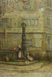 YOUNG J,Corner of a French Street with Girls and,19th-20th century,David Duggleby Limited 2019-12-06