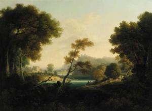 YOUNG J.T 1811-1822,A drover with cattle in a wooded river landscape,Christie's GB 2001-09-06