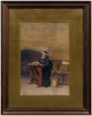 YOUNG Lilian,The Scribe of the Monastery,1887,Brunk Auctions US 2008-05-03