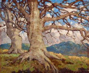 YOUNG Mabel Florence 1889-1974,TREES IN WINTER, COUNTY WICKLOW,Whyte's IE 2024-03-11