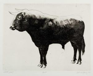 YOUNG Robert John 1938-2005,Bull,1967,Mallams GB 2021-08-22