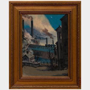 YOUNG Robert R. 1926-2018,Views of Pittsburgh,Stair Galleries US 2022-01-27