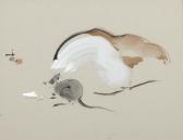 YU WONG Tyrus 1910-2016,Mouse in an abstract landscape,John Moran Auctioneers US 2017-05-23