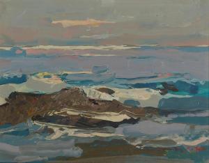 YUAN Si Chen 1911-1974,Calm Sea at Sunset,Bonhams GB 2023-11-08
