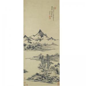 YUANQI WANG 1642-1715,LANDSCAPE,Sotheby's GB 2007-11-07