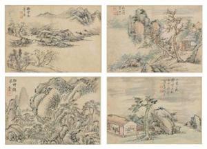 YUANZHAO WANG 1800-1800,Landscapes after Old Masters,Christie's GB 2010-09-17