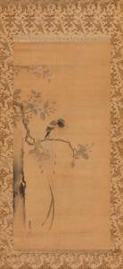 YUKINOBU Kiyohara 1643-1682,Bird and Cherry Blossom,Hindman US 2020-09-25