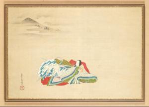 YUKINOBU Kiyohara 1643-1682,Dame Murakami assise,AuctionArt - Rémy Le Fur & Associés FR 2021-06-08