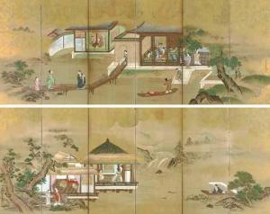 YUKINOBU Kiyohara 1643-1682,The Four Elegant Pastimes,Christie's GB 2005-09-22