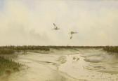 YULE Jonathan 1900-1900,Curlew in Flight over an Estuary,1982,Keys GB 2010-10-08