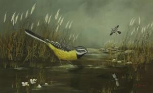 YULE Michael James 1900-1900,Grey Wagtails,1972,Wright Marshall GB 2018-05-15