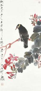 YUN TANG 1910-1993,Blackbird on Branch,1962,Christie's GB 2015-06-02