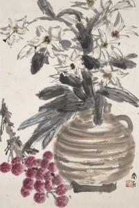 YUN TANG 1910-1993,Lychees and Lilies,Christie's GB 2024-03-06