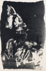 YUNKERS Adja 1900-1983,Untitled,1959,Swann Galleries US 2015-11-12