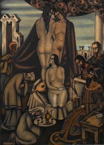 YUPATOV Aleksei 1911-1975,The sale of the slaves,Sotheby's GB 2007-05-31