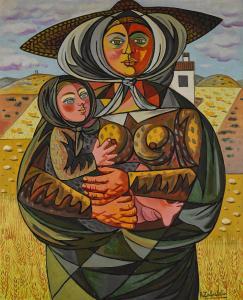 ZABALETA FUENTES Rafael 1907-1960,Maternidad,1955,Sotheby's GB 2023-06-28