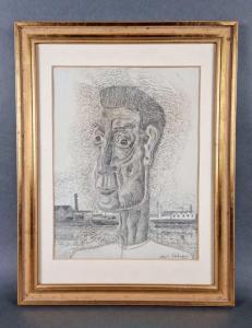 ZABEAU Joseph 1901-1978,"Tête d'homme",Legros BE 2023-05-24