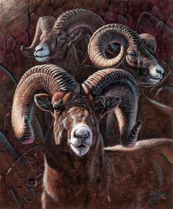 ZABEL Larry 1930-2012,Big Horns of the Sierra Nevadas,Altermann Gallery US 2019-05-31