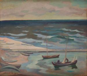 ZABOKLICKI Waclaw 1879-1959,Sea,1954,Desa Unicum PL 2023-07-25