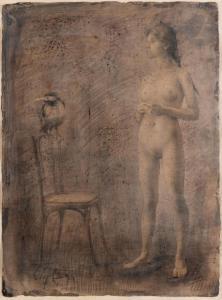 ZABOROV Boris 1937,Jeune femme nue à l'oiseau,1999,Ader FR 2024-04-04