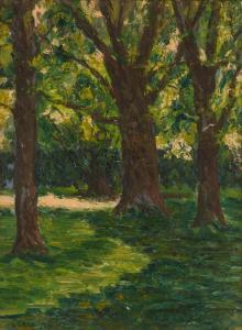 ZABRISKIE GEORGE ALBERT 1868-1954,Amongst the Trees,1889,Shapiro Auctions US 2015-12-12