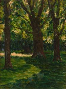 ZABRISKIE GEORGE ALBERT 1868-1954,Amongst the Trees,1889,Shapiro Auctions US 2015-09-26
