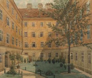 ZACH Anton Karl 1868-1959,Witwen- und Waisensocietät in Wien Gebäudeinnenhof,Mehlis DE 2018-02-22