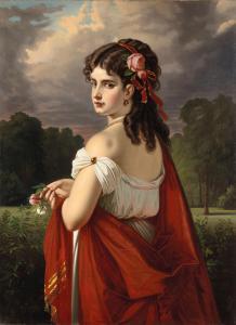 ZADORECKI Marcel Johann 1878-1939,Paesaggio con ritratto femmini,19th century,Wannenes Art Auctions 2022-03-29