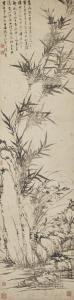 ZAI QIAN 1708-1793,ORCHIDS, BAMBOOS AND ROCKS,1785,Sotheby's GB 2018-04-01