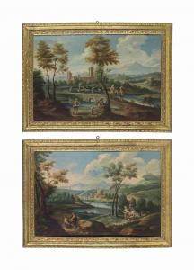 ZAIS Giuseppe 1709-1784,A wooded river landscape with travellers on a path,Christie's GB 2017-04-25