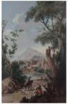 ZAIS Giuseppe 1709-1784,Paysage italien animé de bergers, pèlerins sur un ,Lafon FR 2013-11-06