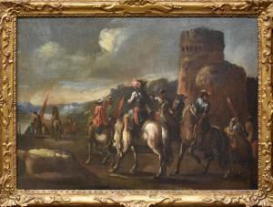 ZAIS Giuseppe 1709-1784,Soldati a cavallo su fondo paesistico,Casa d'Aste Martini IT 2023-09-21