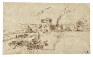 ZAMPIERI IL DOMENICHINO Domenico 1581-1641,An extensive landscape with a fortified farm ,Christie's 2024-02-01