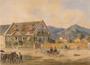 ZAMPIS Anton 1820-1883,Jagdhaus im Helenental bei Wien,1876,Palais Dorotheum AT 2023-10-04