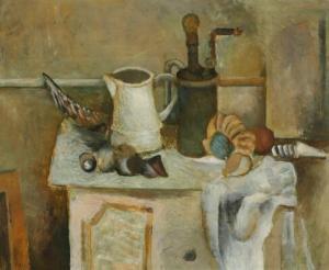 ZANDER Rolf 1934,Still life on a sideboard,1964,Bruun Rasmussen DK 2020-04-07